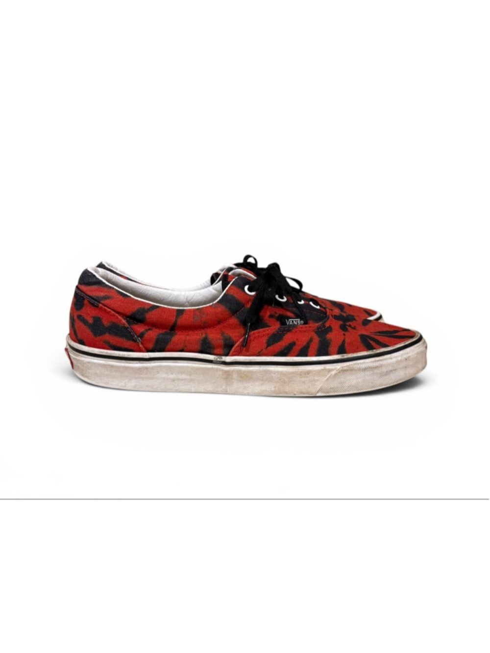 Vans Era Red Black Tie Dye Skate Shoes Men’s 11.5 Canvas Low Top